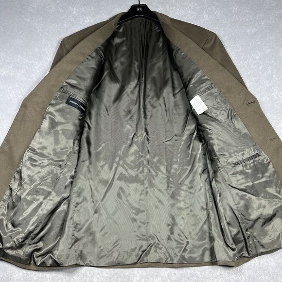 Andrew Fezza Blazer Mens Size 44R Brown Sport Coat Two Button Blazer Jacket - Picture 8 of 13